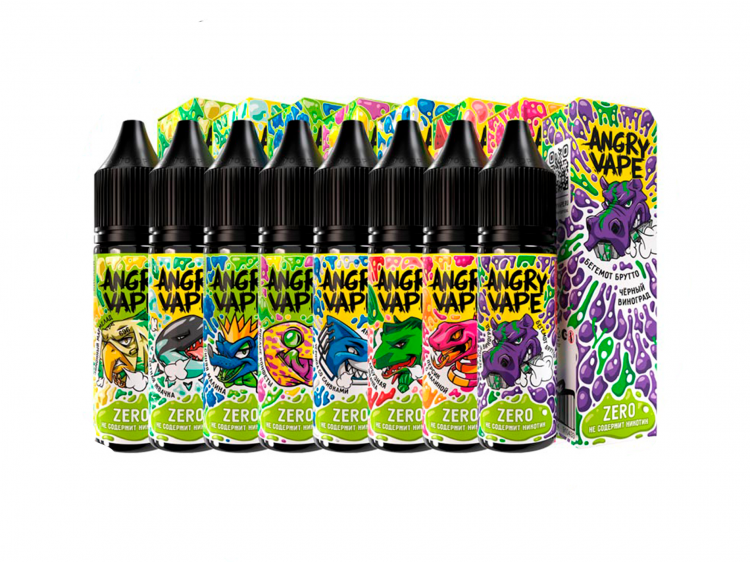 Жидкость Angry Vape Salt - Ёж Кутёж (Синяя Малина) 30 мл (0 мг)