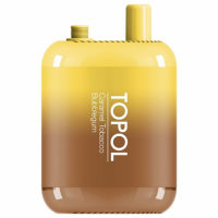 Одноразовая электронная сигарета TOPOL Gemini Bar 10000 - Caramel Tobacco /  Bubblegum (Карамельный табак / Жевательная резинка)