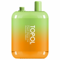 Одноразовая электронная сигарета TOPOL Gemini Bar 10000 - Peach Mango Ice / Avocado Melon (Персик Манго со льдом / Авокадо Дыня)