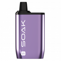 (М) Одноразовая электронная сигарета SOAK W (10000) - Малина Голубика