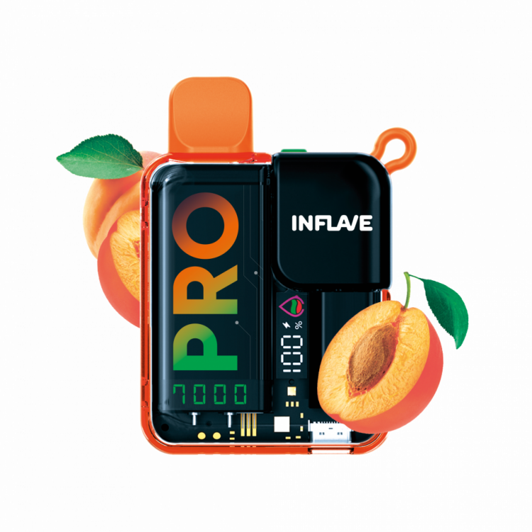 (М) Одноразовая электронная сигарета Inflave Pro 7000 - Абрикос