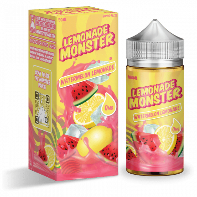 Жидкость Lemonade Monster - Арбузный Лимонад 30 мл 3 мг