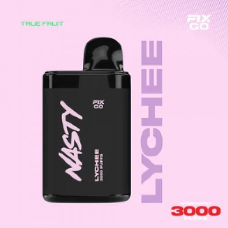 Одноразовая электронная сигарета Nasty Fix & Go (3000) - Lychee (Личи)