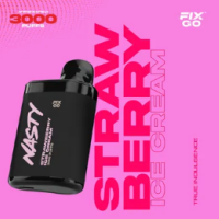 Одноразовая электронная сигарета Nasty Fix & Go (3000) - Strawberry Ice cream (Клубничное мороженое)
